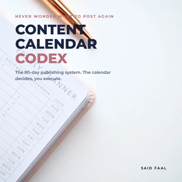 The Content Calendar Codex