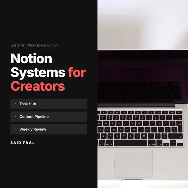 Notion Systems for Creators