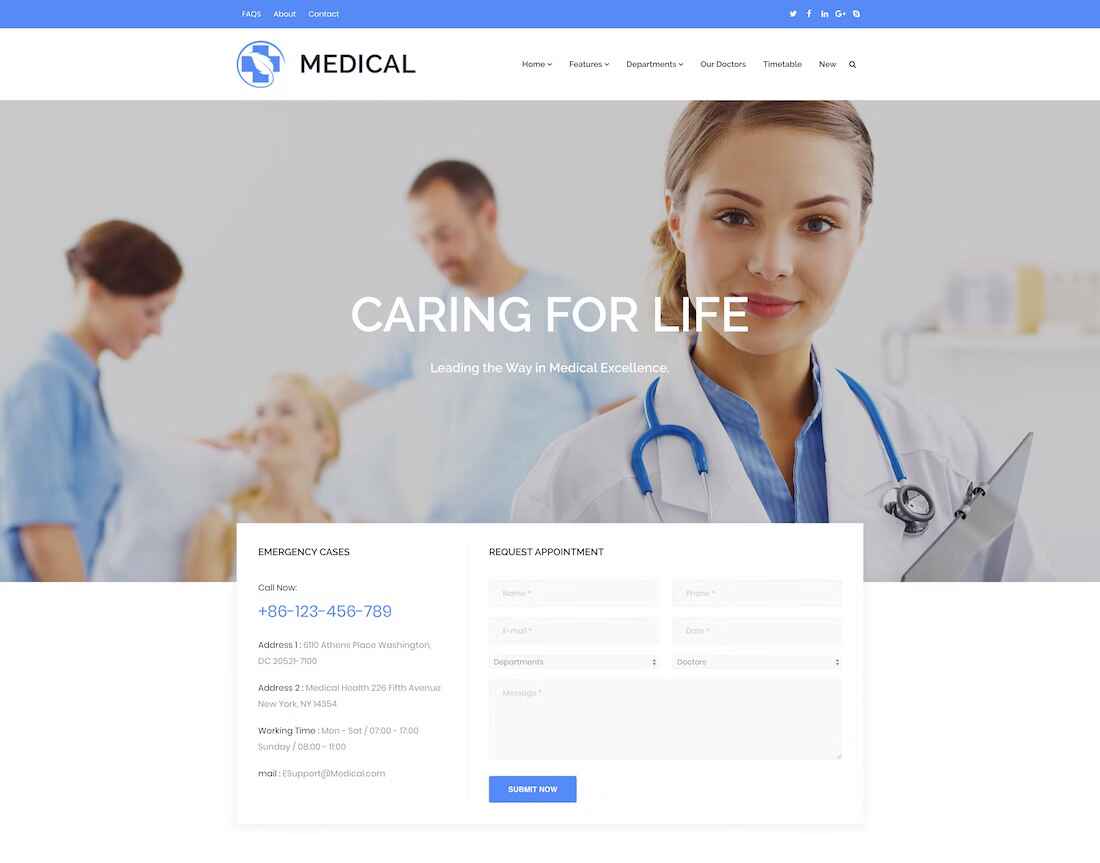 Web Development Screenshot - Healthcare Website Project